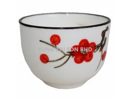 7.5*6CM CERAMICS CUP(A BRANCH OF PLUM)